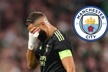 El futbolista francés no tuvo una buena noche en el campo del City.