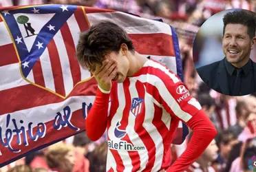 El futbolista portugués está atravesando un mal momento en el equipo rojiblanco.