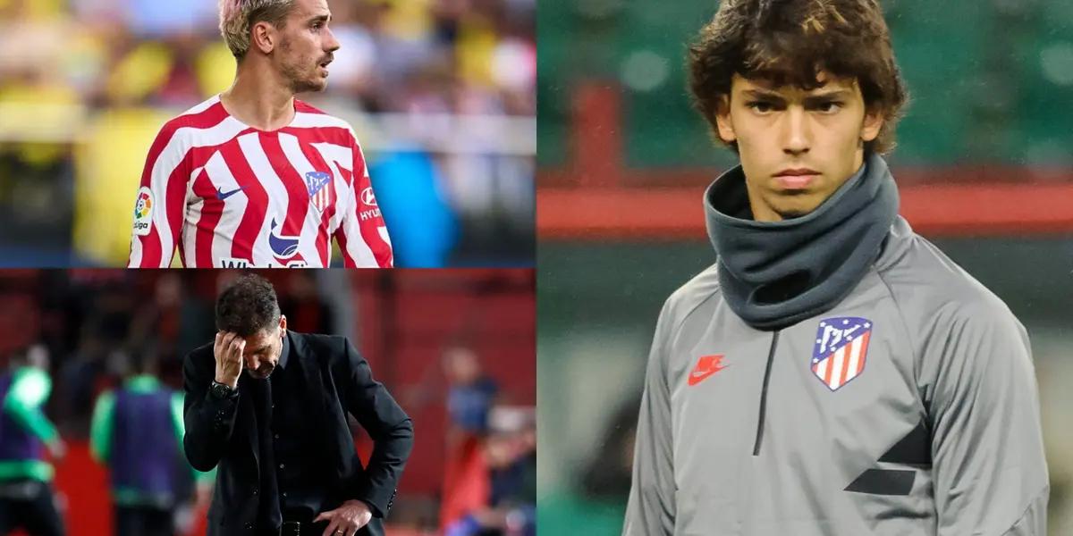 El futbolista portugués parece no tener rumbo en el Atlético de Madrid.