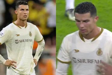 El futbolista portugués no tuvo un buen encuentro con el equipo árabe.