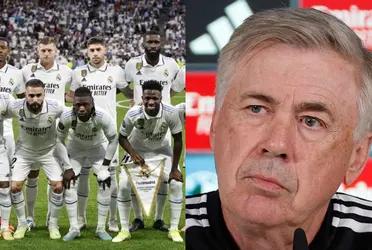 El futbolista que pertenece a la Casa Blanca no es tenido en cuenta por el entrenador.