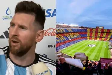 El futbolista no se motivó al estar en el patio de la casa del ‘10’.