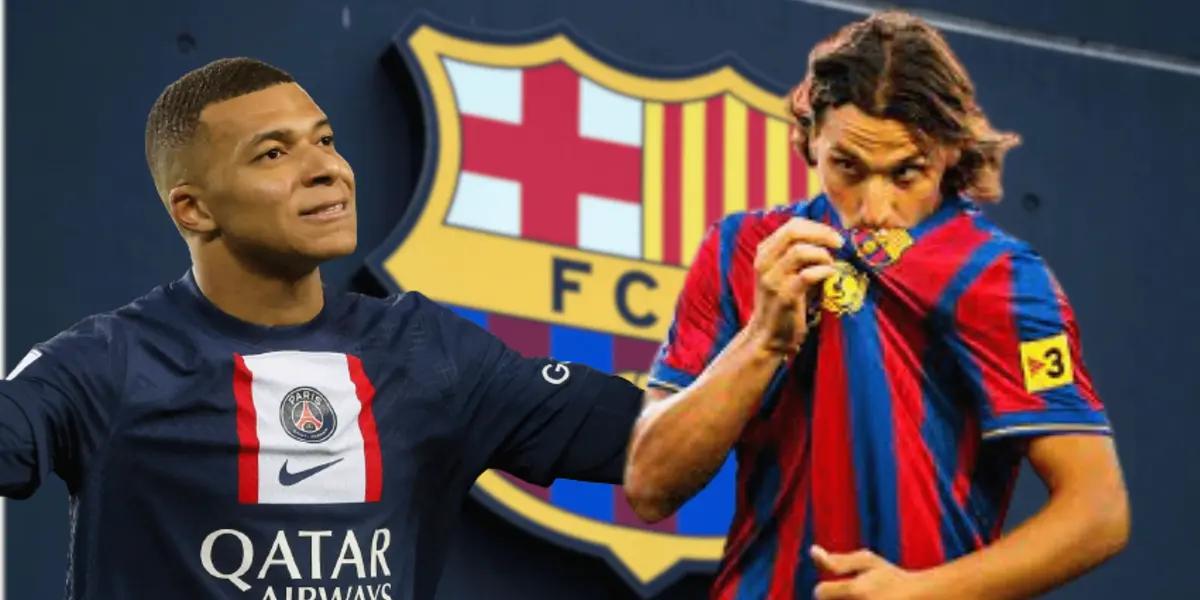 El futbolista sueco le habló al delantero francés sobre el equipo al que debe irse.