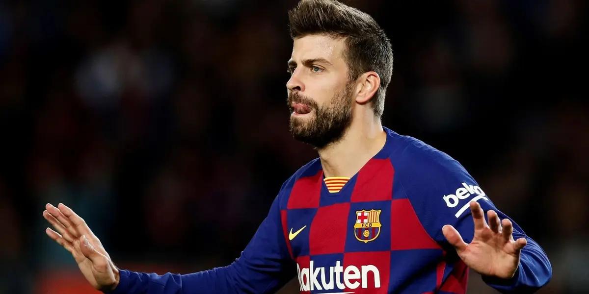 El gesto de Piqué con el Barcelona.