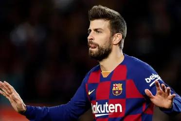 El gesto de Piqué con el Barcelona.