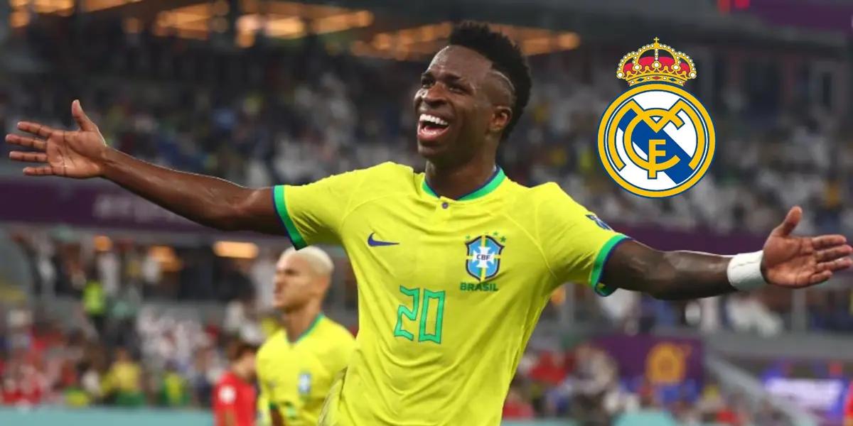 El gol de Vinicius ante Colombia no pasó desapercibido por los aficionados, aunque fue de rebote