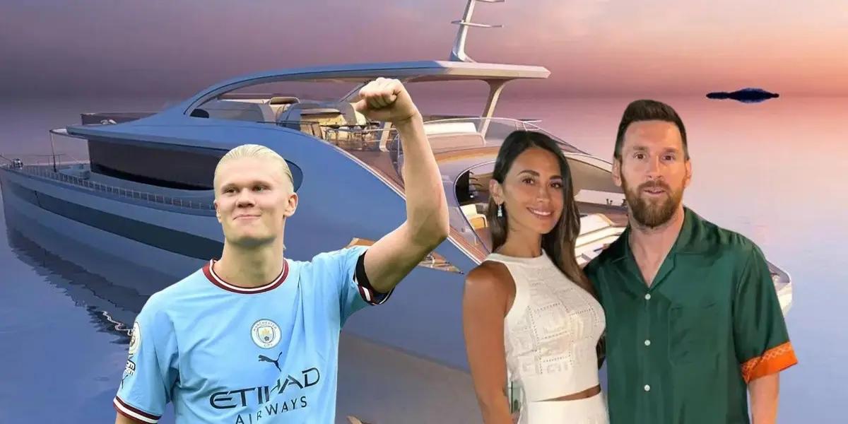 El goleador del City celebrará a lo grande en su lujosa embarcación, lo contrario a lo que hará el astro argentino