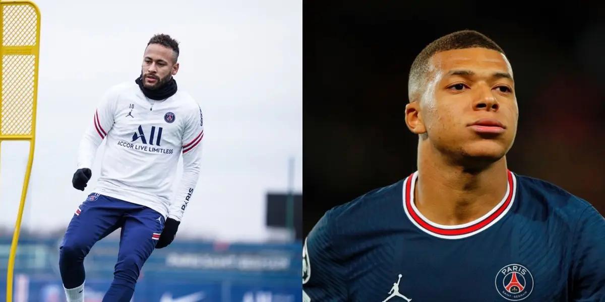 El gran nivel de Neymar haciendosé eje del PSG pondría furioso a Kylian Mbappé quien se quedó en el club parisino para ocupar ese rol.