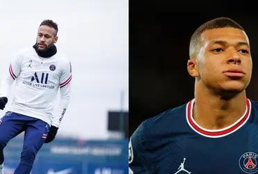 El gran nivel de Neymar haciendosé eje del PSG pondría furioso a Kylian Mbappé quien se quedó en el club parisino para ocupar ese rol.
