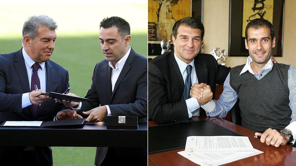 El histórico DT tuvo un gesto que ilusiona a los culés, pero que enoja a Xavi.