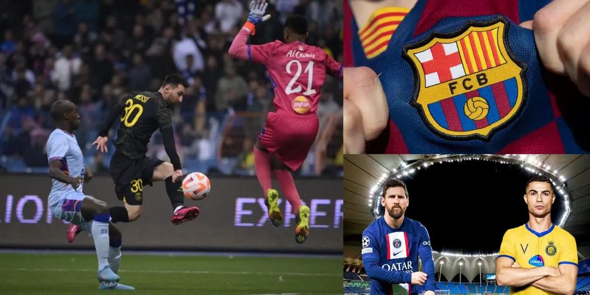 El increíble gesto del portugués tras el gol de Lionel Messi.