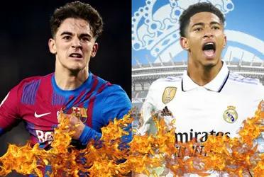 El increíble palo de Gavi a Jude Bellingham y el Madrid