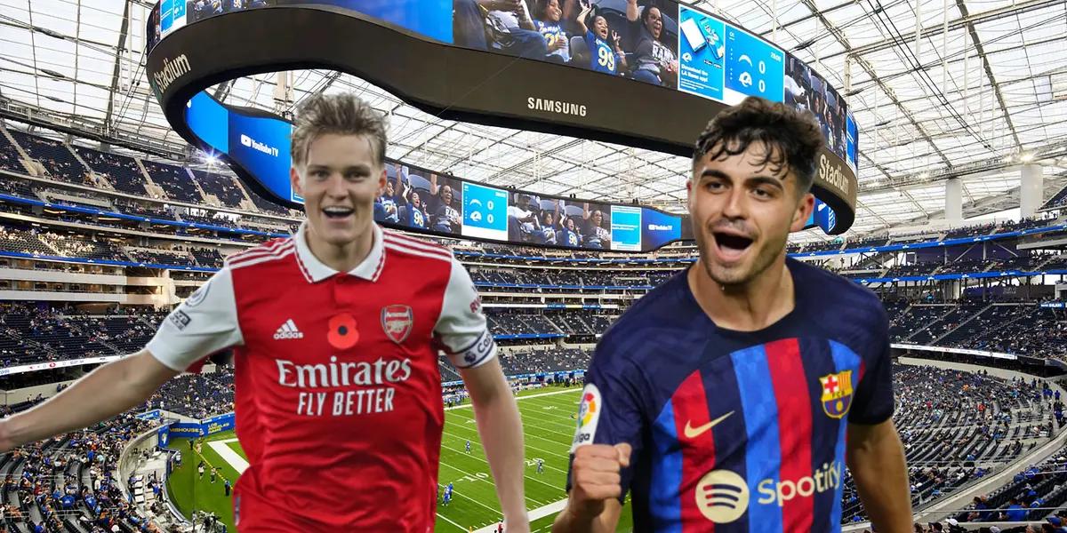 El inicio del encuentro se vio afectado por una complicación de los Gunners.