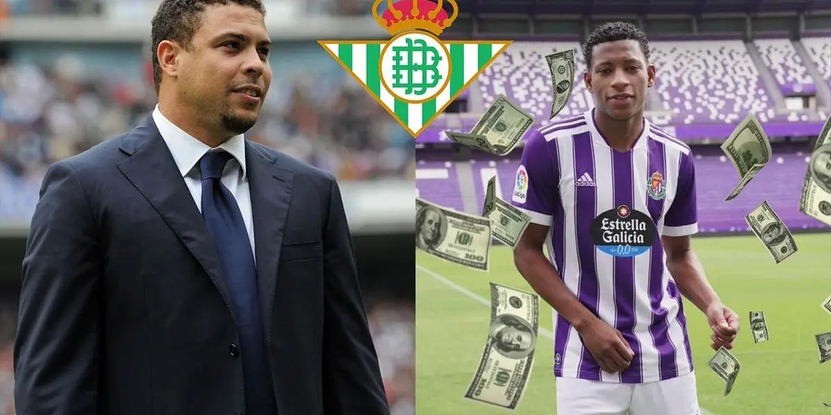 El internacional ecuatoriano y figura en el ascenso del Real Valladolid a la primera división española, Gonzalo Plata, despierta interés de los verdiblancos para la próxima temporada