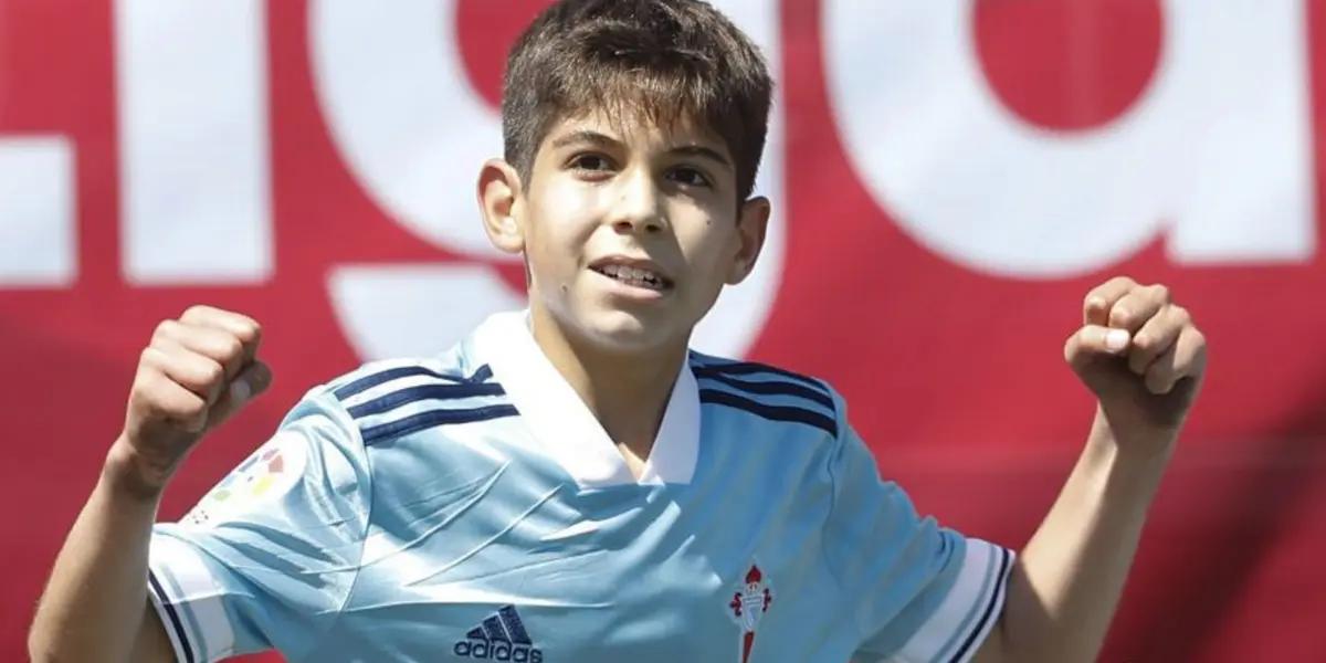 El joven delantero español se ha unido a la cantera del Real Madrid a sus 12 años y es una de las máximas promesas del club.