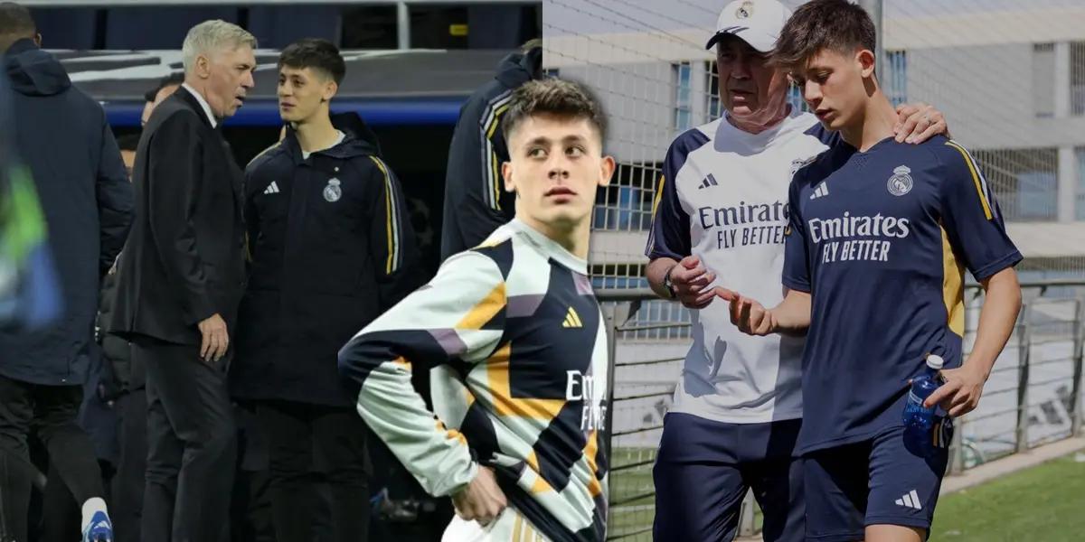 El joven turco ingresó en los últimos minutos en lo que fue victoria frente a Celta de Vigo.