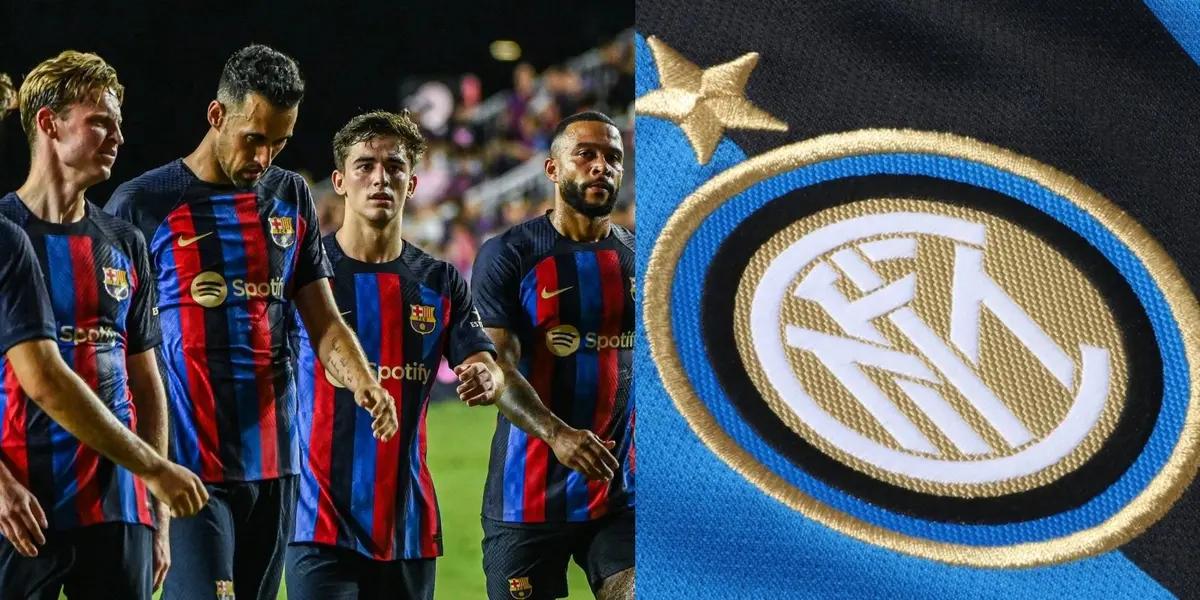 El jugador africano tiene pie y medio fuera del Camp Nou, pudiendo regresar a la Serie A de la mano del club neroazzurro.