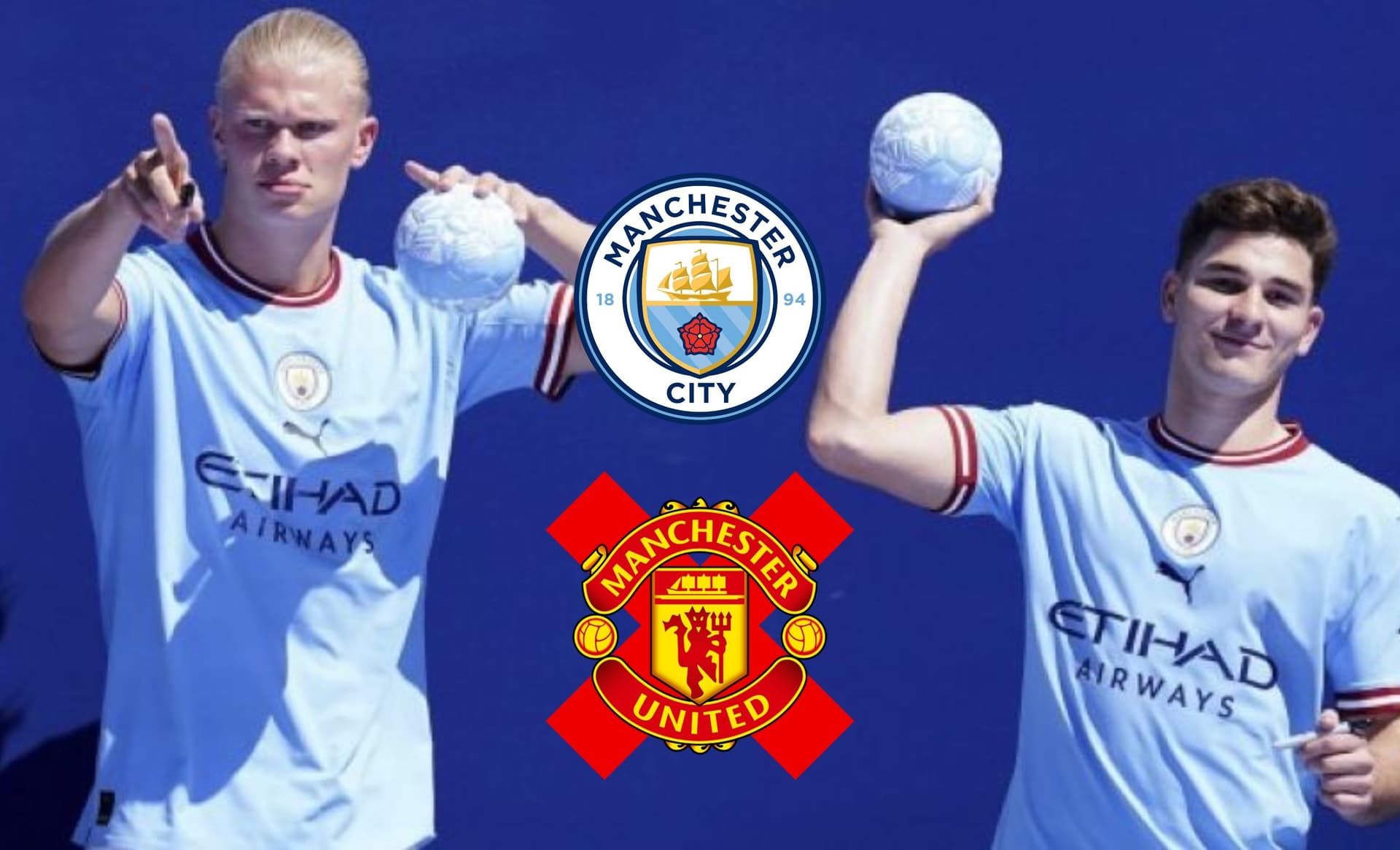 El jugador argentino llegó a su nuevo club de la Premier League y dejó un comentario bastante polémico en contra del United.