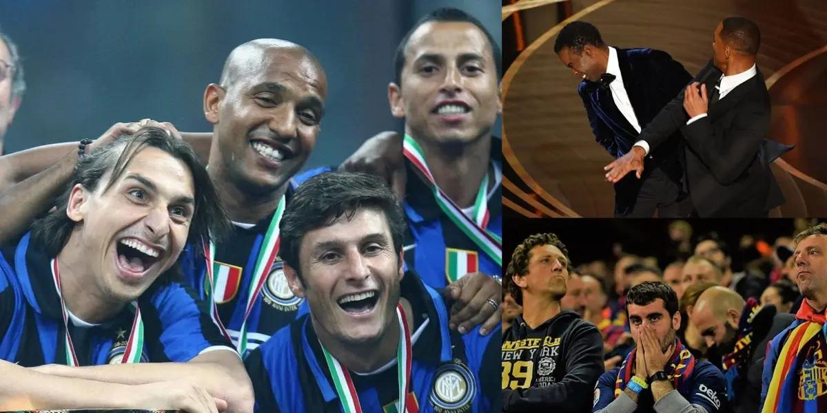 El jugador argentino se dio el gustó de ganar todo en el Inter de Milán.