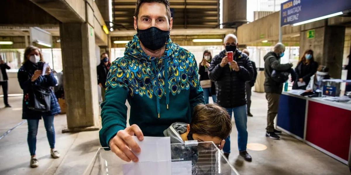 El jugador argentino se presentó en las votación del club esta mañana.