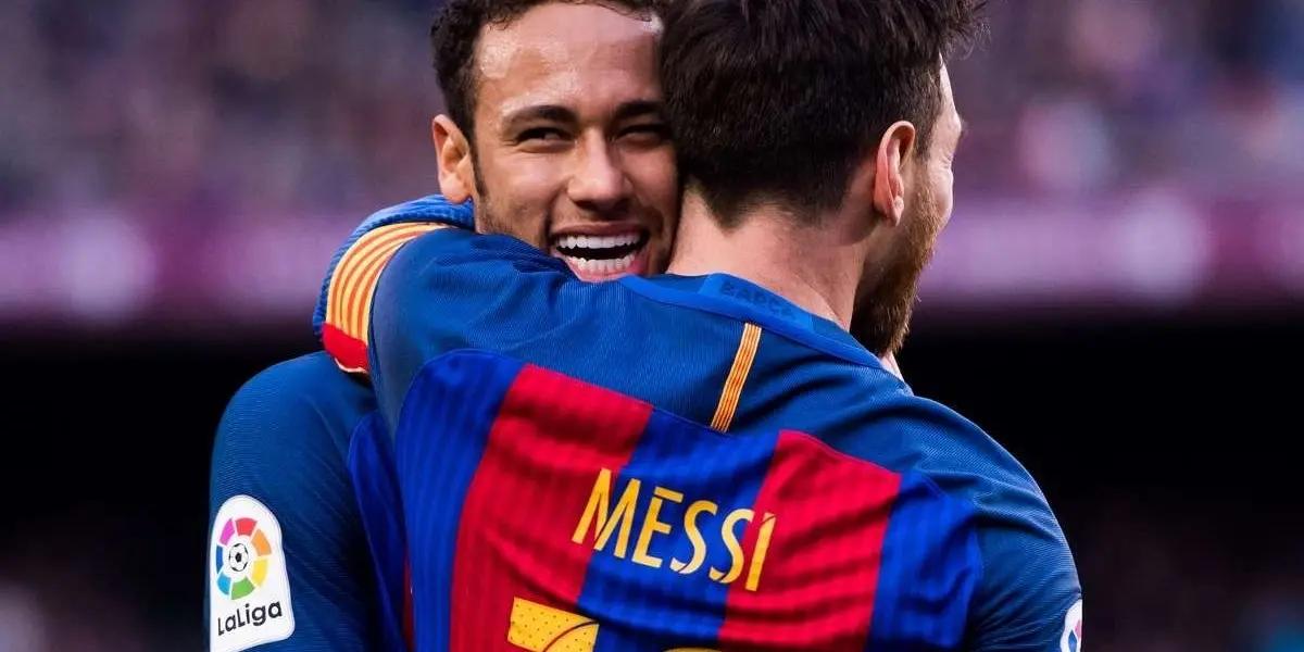 El jugador brasileño expresó su deseo de compartir cancha nuevamente con Lionel Messi
