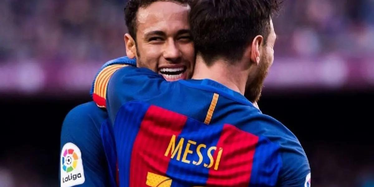 El jugador brasileño expresó su deseo de compartir cancha nuevamente con Lionel Messi