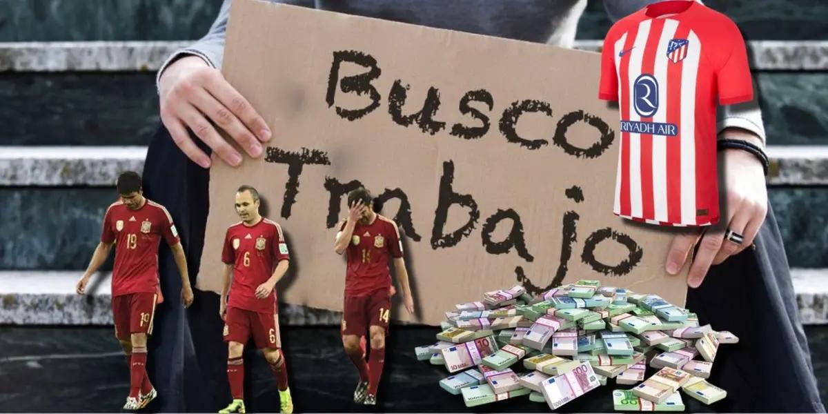 El jugador dejó millones de euros al Atlético de Madrid, pero ahora no tiene equipo y se ha ofrecido, pero sin una respuesta positiva