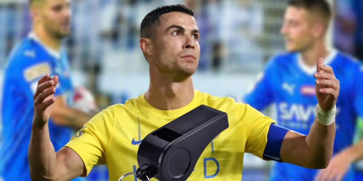 El jugador del Al Nassr no pudo sumar en la tabla de posiciones ni mucho menos en la de Pichichi