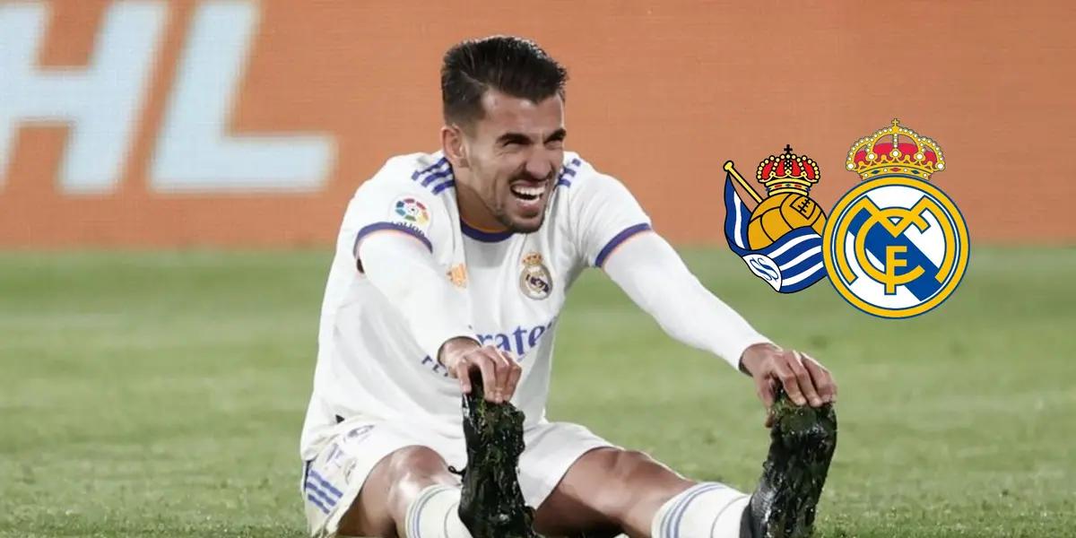 El jugador del Real Madrid se lesionó en un choque fortuito rodilla con rodilla