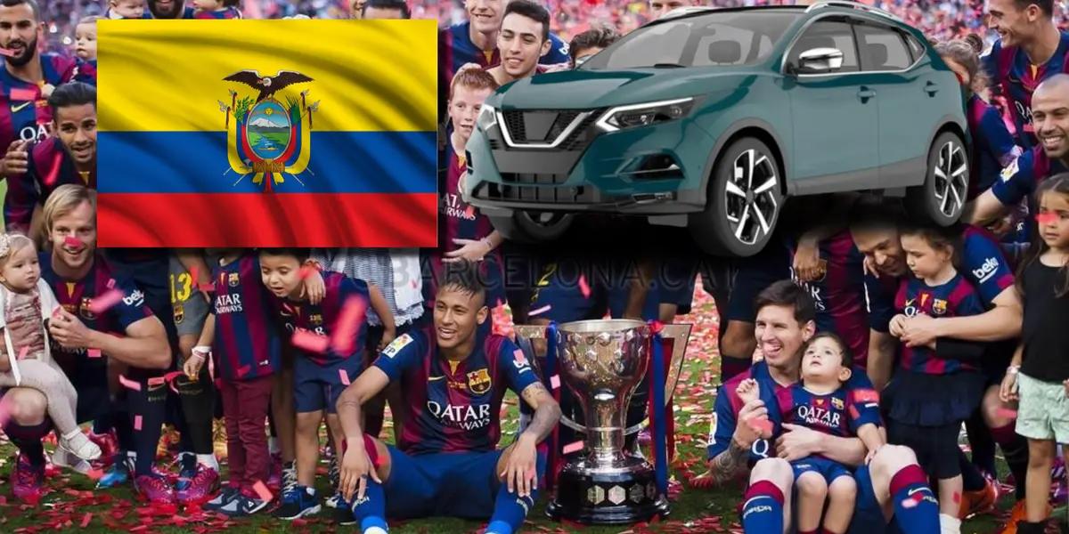El jugador ecuatoriano se midió al FC Barcelona, pero no le fue nada bien, ahora está dedicado a la renta de autos