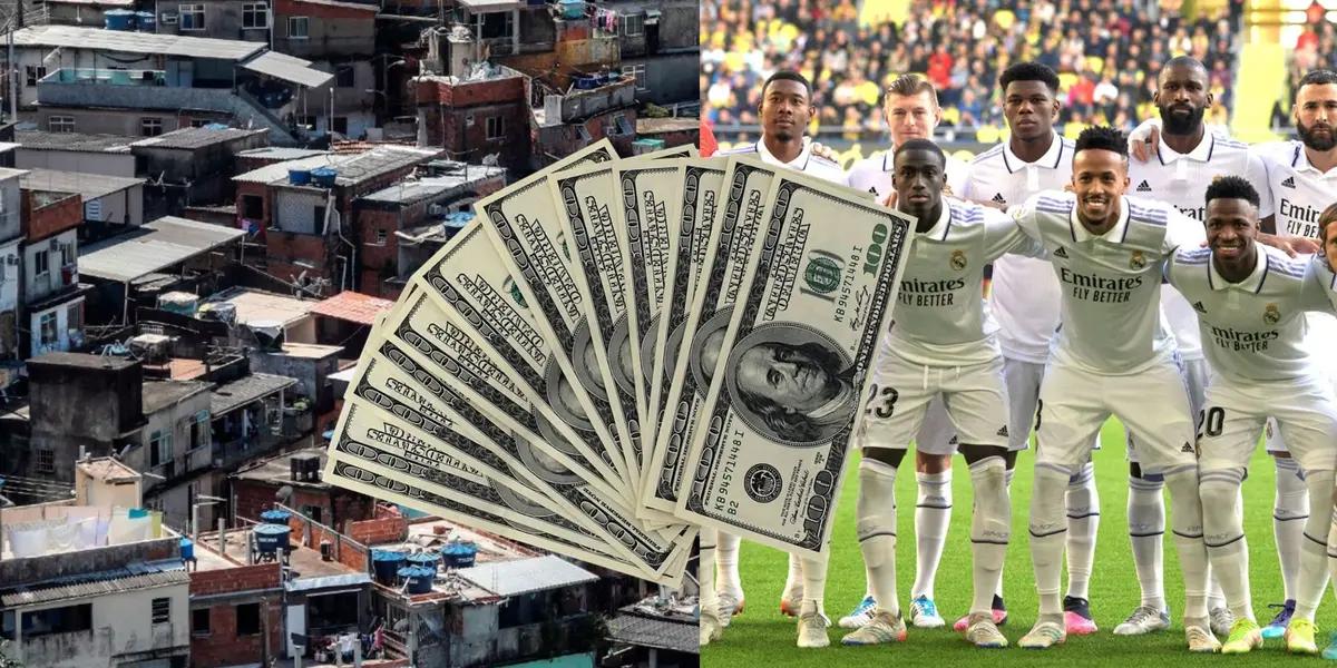 El jugador es una de las estrellas del Real Madrid, pero antes no tenía ni para comer