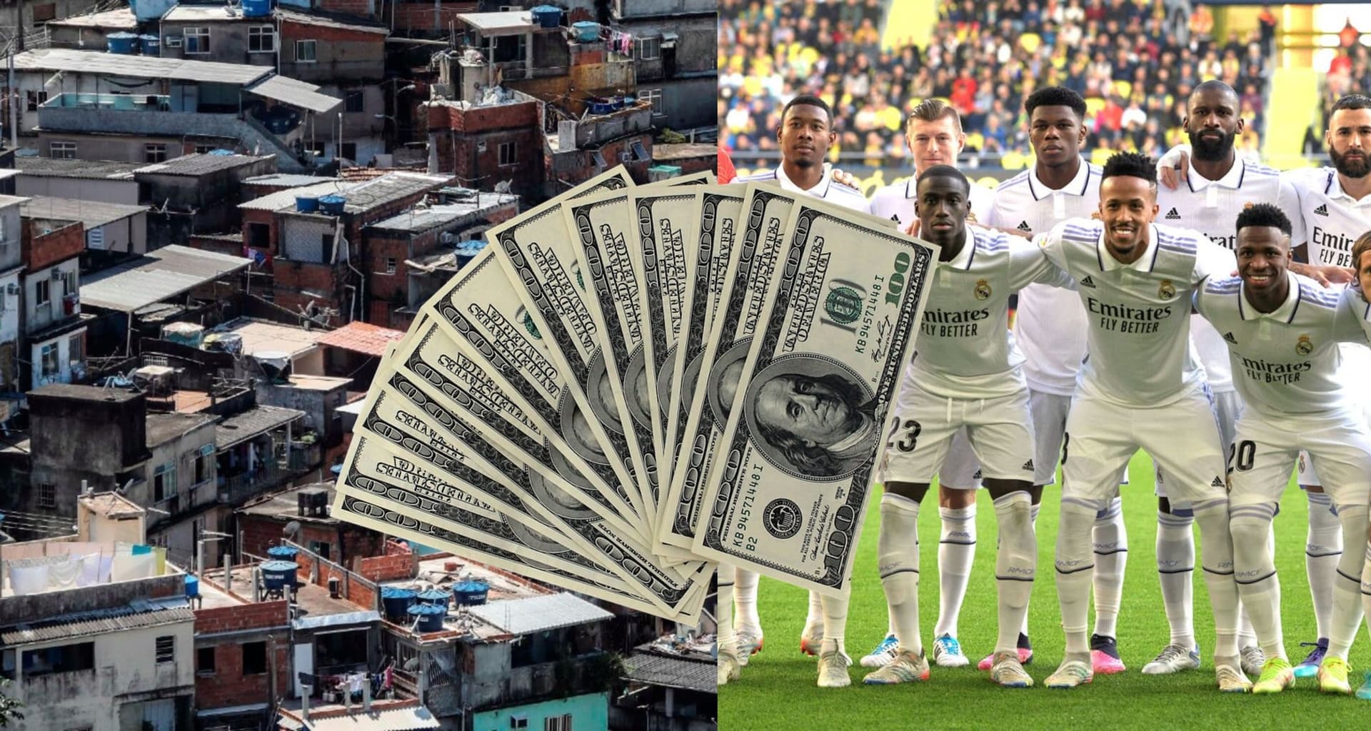 El jugador es una de las estrellas del Real Madrid, pero antes no tenía ni para comer