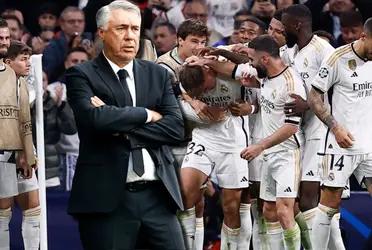 El jugador estuvo ante Napoli en Champions League, pero no rindió y ahora Ancelotti prefirió no tomarlo en cuenta