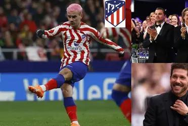 El jugador francés no esperaba el recibir este regalo frente al Real Valladolid.