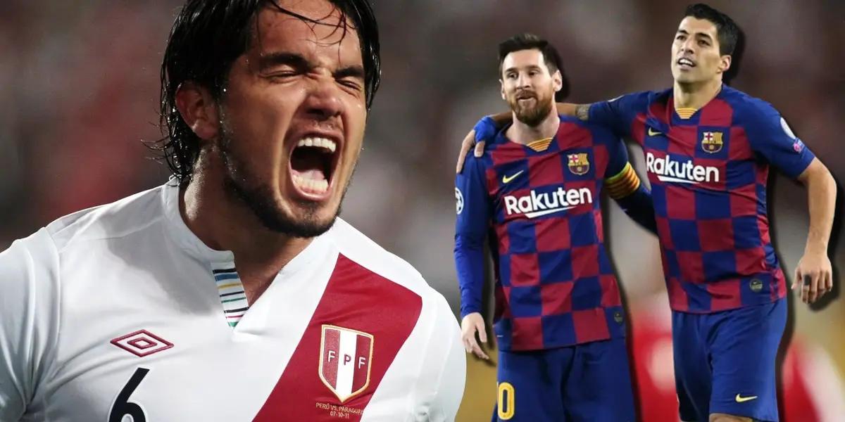 El jugador peruano, Juan Manuel Vargas, enfrentó a Messi y Suárez en el FC Barcelona y hoy tiene una nueva afición