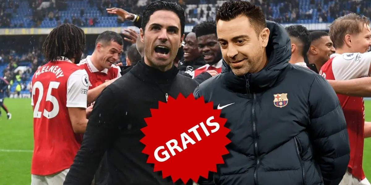 El jugador que Arteta ya no quiere en el Arsenal, justo en una posición que requiere Xavi para el FC Barcelona