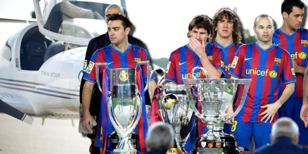 El jugador que pocos se acordaban que pasó por el FC Barcelona, ahora se lo vio piloteando un avión en Europa