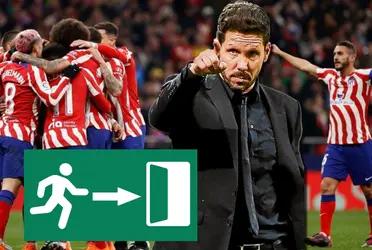 El jugador que no seguirá en el Atlético de Madrid, porque Diego Simeone ya no lo quiere