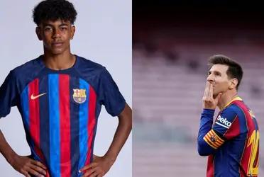 El juvenil tuvo su primer partido con la camiseta del Blaugrana.