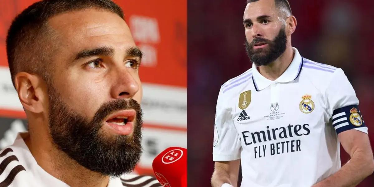 El lateral derecho del conjunto blanco habló sobre qué delantero le gustaría.