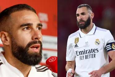 El lateral derecho del conjunto blanco habló sobre qué delantero le gustaría.