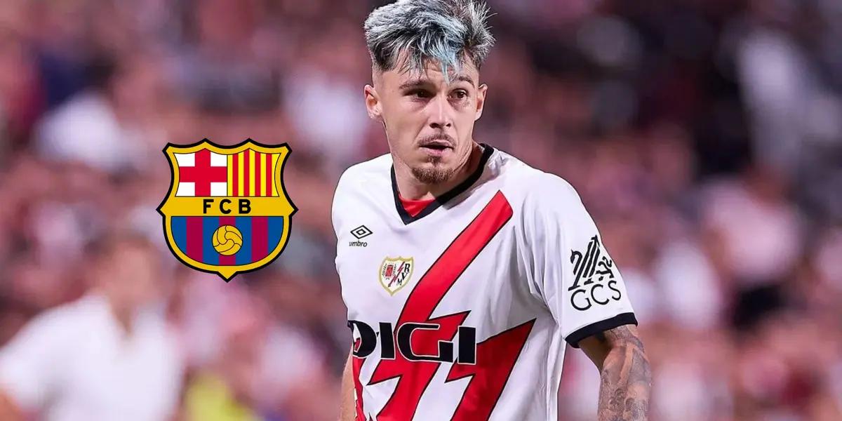 El lateral derecho del Rayo Vallecano está en el radar del FC Barcelona