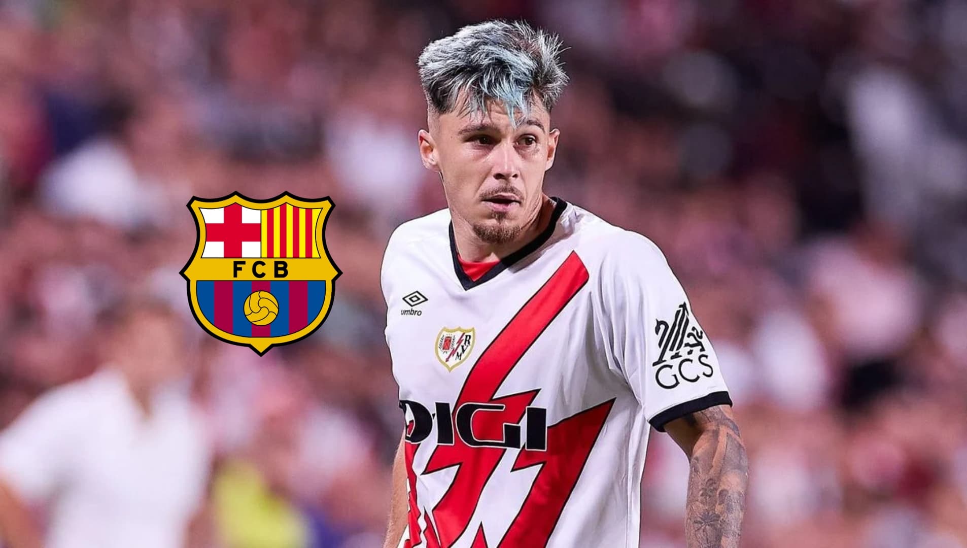 El lateral derecho del Rayo Vallecano está en el radar del FC Barcelona