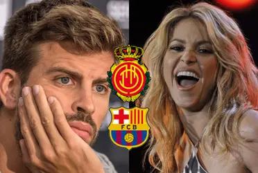 El Mallorca se habría burlado de Piqué en la previa del encuentro ante Barcelona y despertó la risa de Shakira.