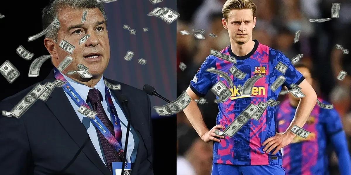 El Manchester United podría ser el gran salvataje que Laporta necesita para poner a flote al Barcelona. Todo ahora depende de De Jong y explicamos el porqué.