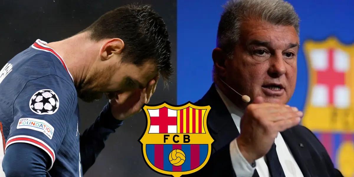 El máximo mandatario culé estuvo en conversación con el ídolo argentino.