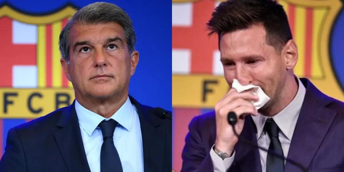 El máximo mandatario culé se refirió a la vuelta de Lionel Messi.