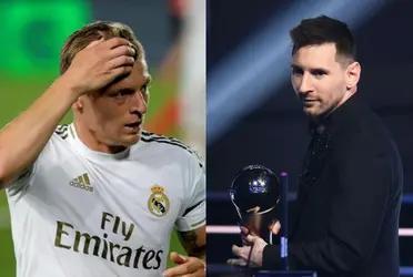 El mediocampista del conjunto blanco se refirió a Lionel Messi sobre el premio The Best que consiguió.