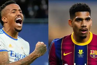 El Merengue disfruta del buen presente del brasileño y supera el rendimiento del marcador central uruguayo.