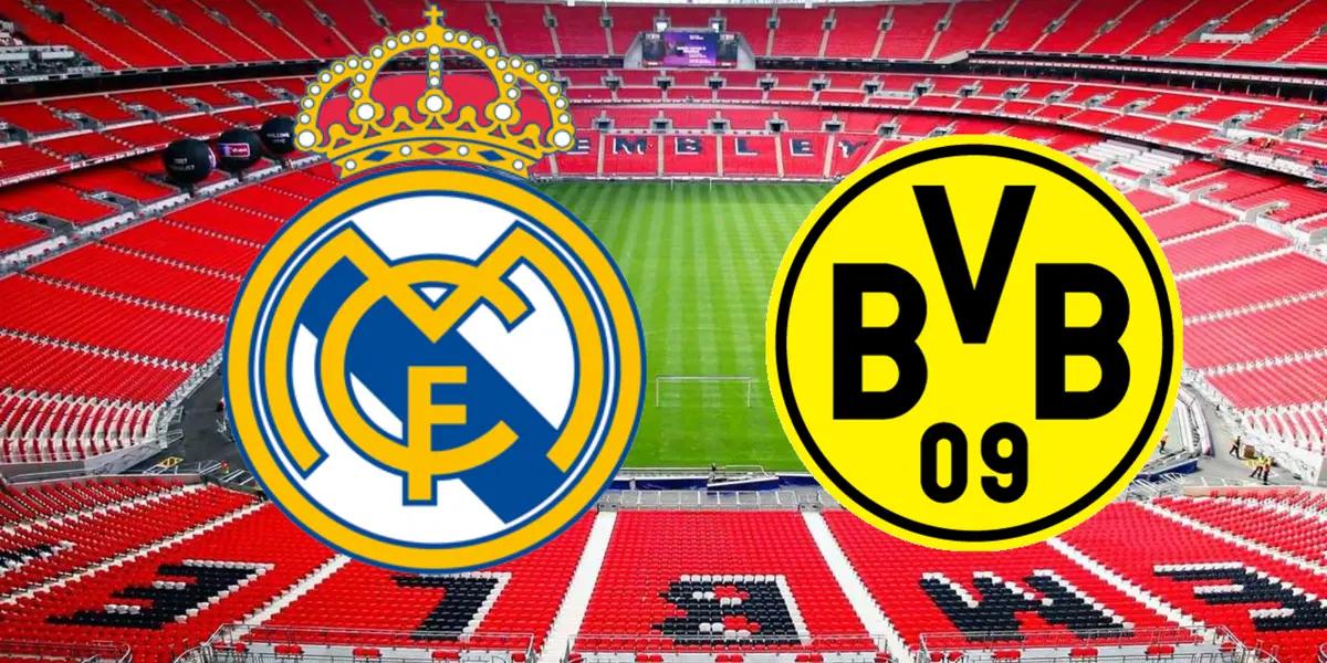 El mítico Wembley a la espera de la final entre el Real Madrid y el Borussia Dortmund.